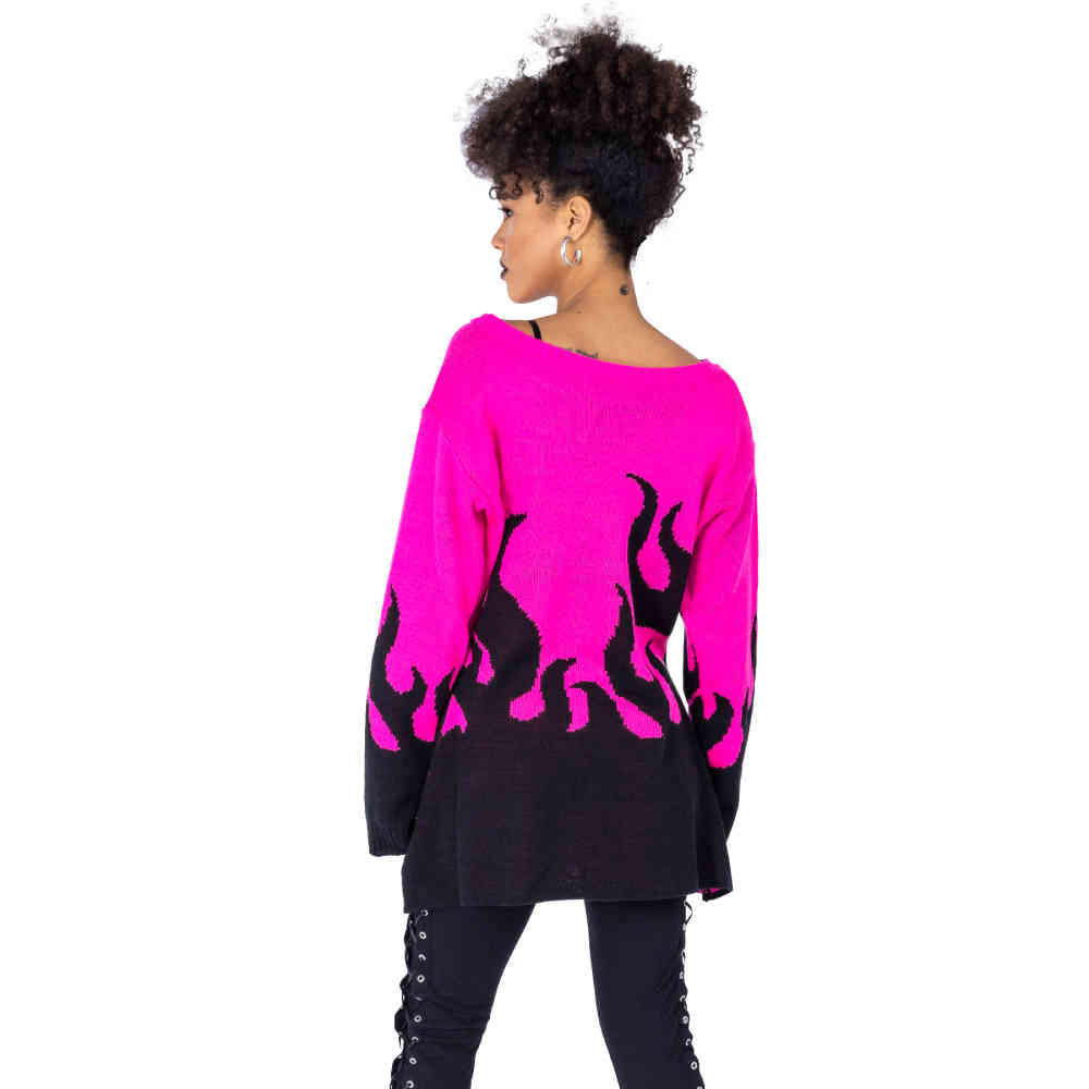 Heartless - Flamethrower Jumper - Pink/Black